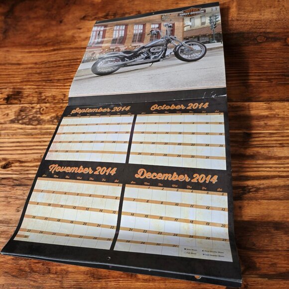 HARLEY DAVIDSON 2015 Photo's Pictures Motorcycles Collectible Calendar - Picture 2 of 5